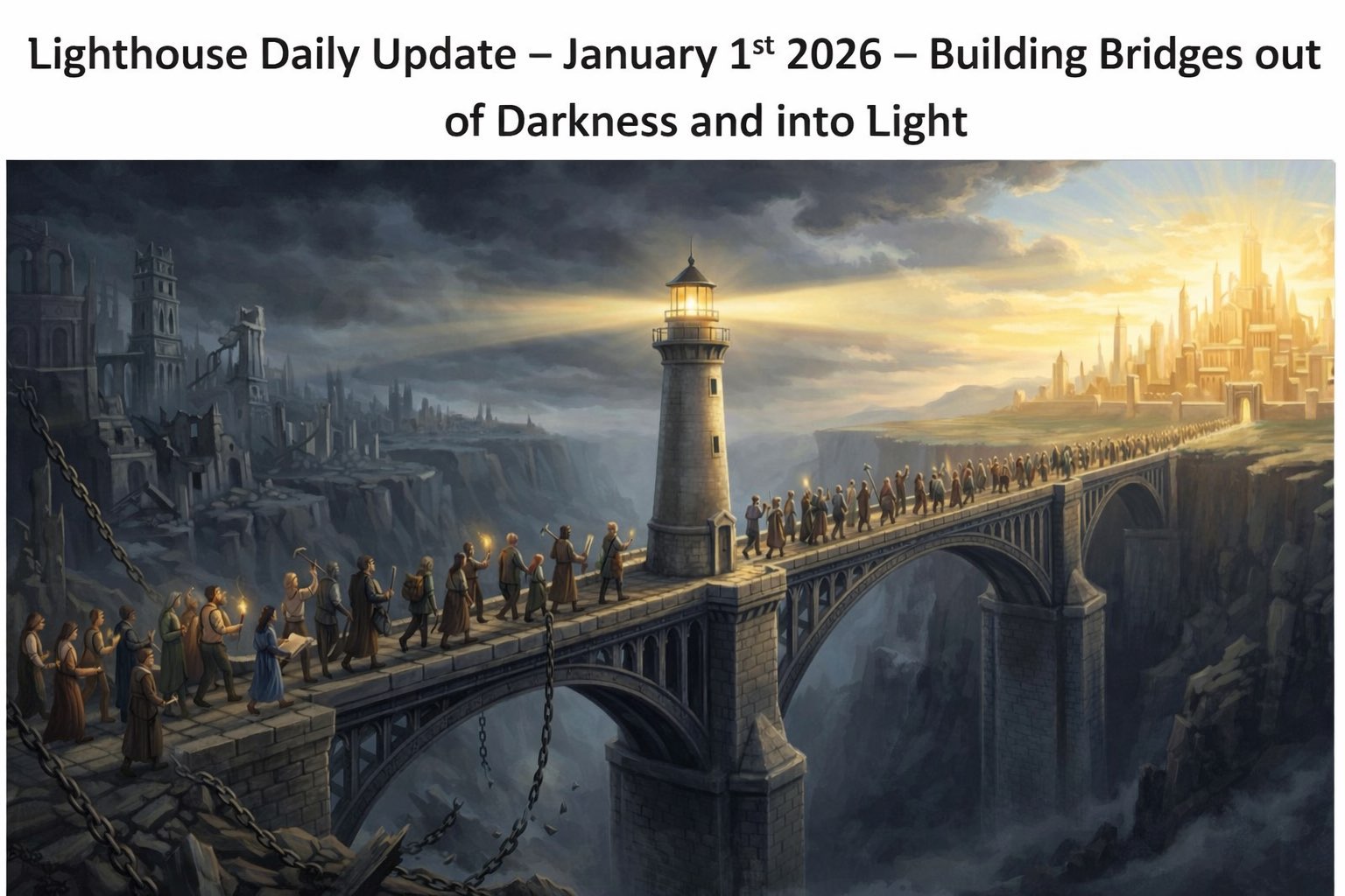 Lighthouse Daily – January 1st 2026 — Building Bridges out of Darkness and into Light