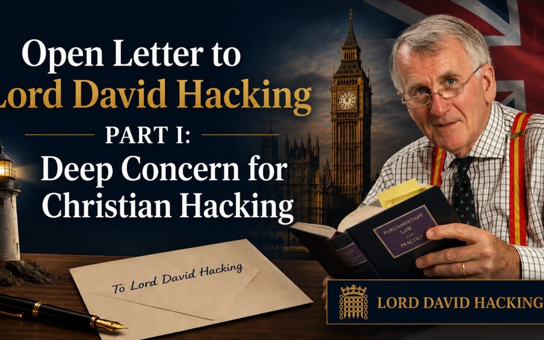 Open Letter to Lord David Hacking Part I: Deep Concern for Christian Hacking