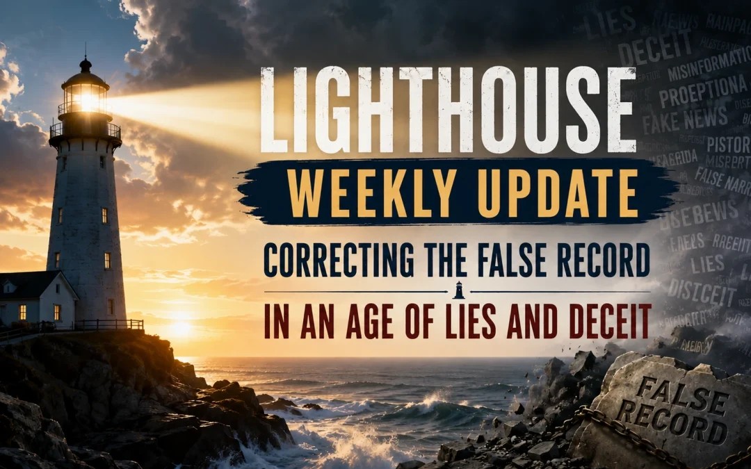 4th July 2026 – Lighthouse Weekly Update – Correcting the False Record in an Age of Lies and Deceit