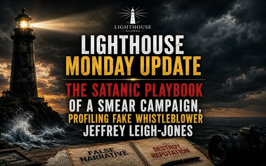 20th July 2026 – Lighthouse Monday Update – The Satanic Playbook of a Smear Campaign, Profiling Fake Whistleblower Jeffrey Leigh-Jones