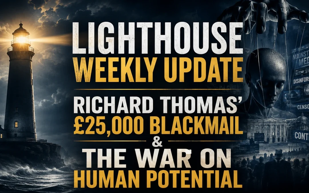 8th August 2026 – Lighthouse Weekly Update – Richard Thomas’ £25,000 Blackmail & The War on Human Potential