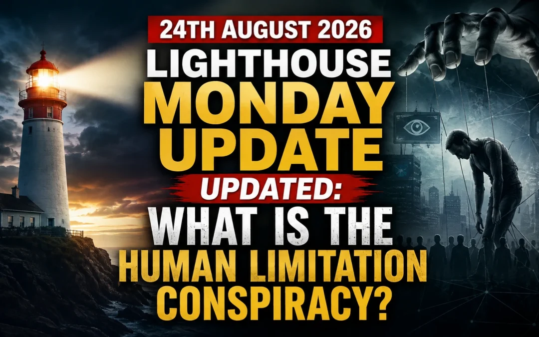 24th August 2026 – Lighthouse Monday Update – UPDATED: What Is the Human Limitation Conspiracy?
