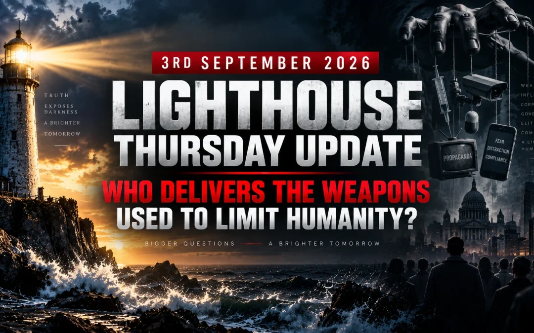 3rd September 2026 – Lighthouse Thursday Update – Who Delivers the Weapons Used to Limit Humanity?