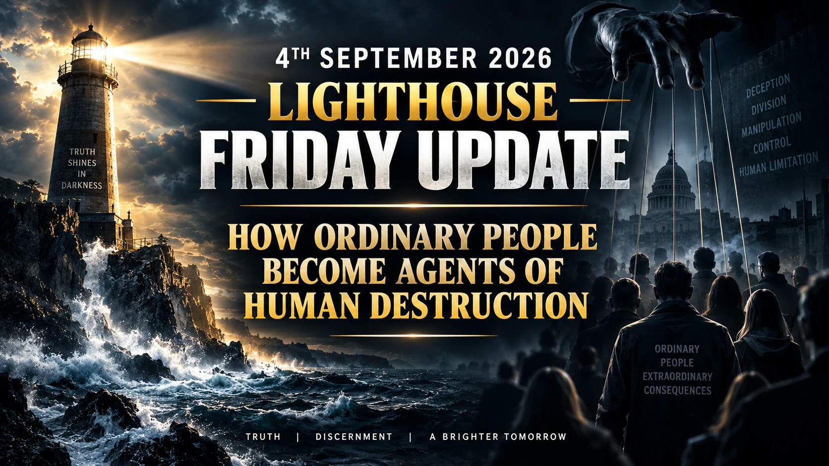 4th September 2026 – Lighthouse Friday Update – How Ordinary People Become Agents of Human Destruction