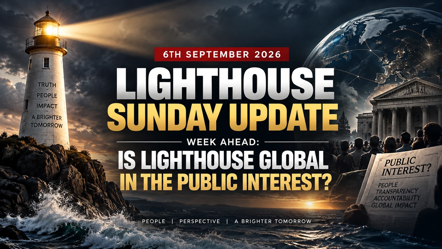 6th September 2026 – Lighthouse Sunday Update – Week Ahead: Is Lighthouse Global in the Public Interest?