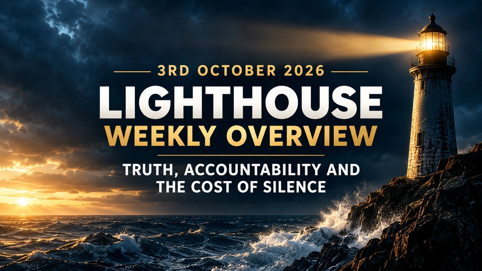 3rd October 2026 – Lighthouse Weekly Overview – Truth, Accountability and the Cost of Silence
