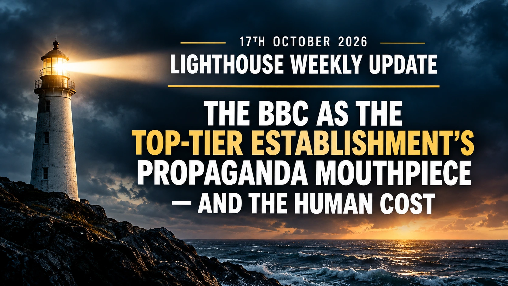 Stormy Lighthouse Weekly Update